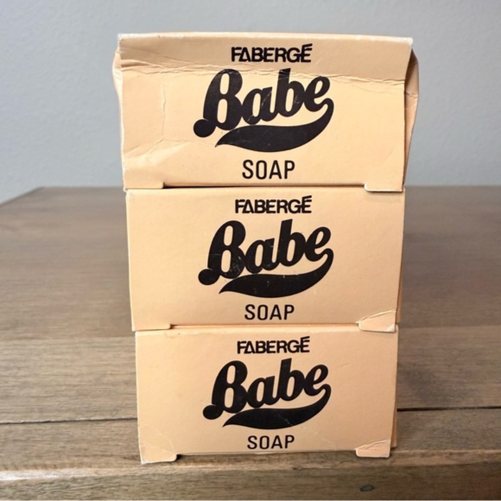 NOS Vintage Faberge’ Babe 3 bars scented soap